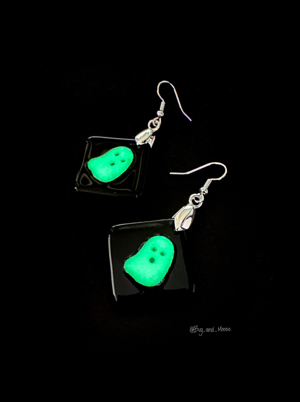 Thumbnail: Glow in the Dark Ghost Earrings