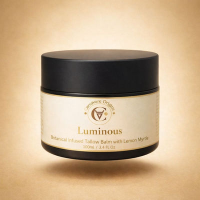 Lemongrass, lemon myrtle and vanilla infused tallow balm