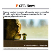 Colorado Public Radio: Busy moms say microdosing mushrooms makes life easier and brighter