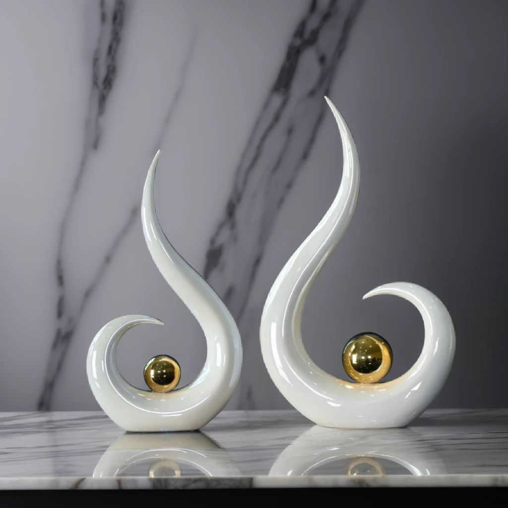 Large Ceramic Torch Sculptures (one piece)