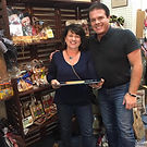 Angela Thielke and business partner Derek Thielke at The Char-MOO-terie Shop
