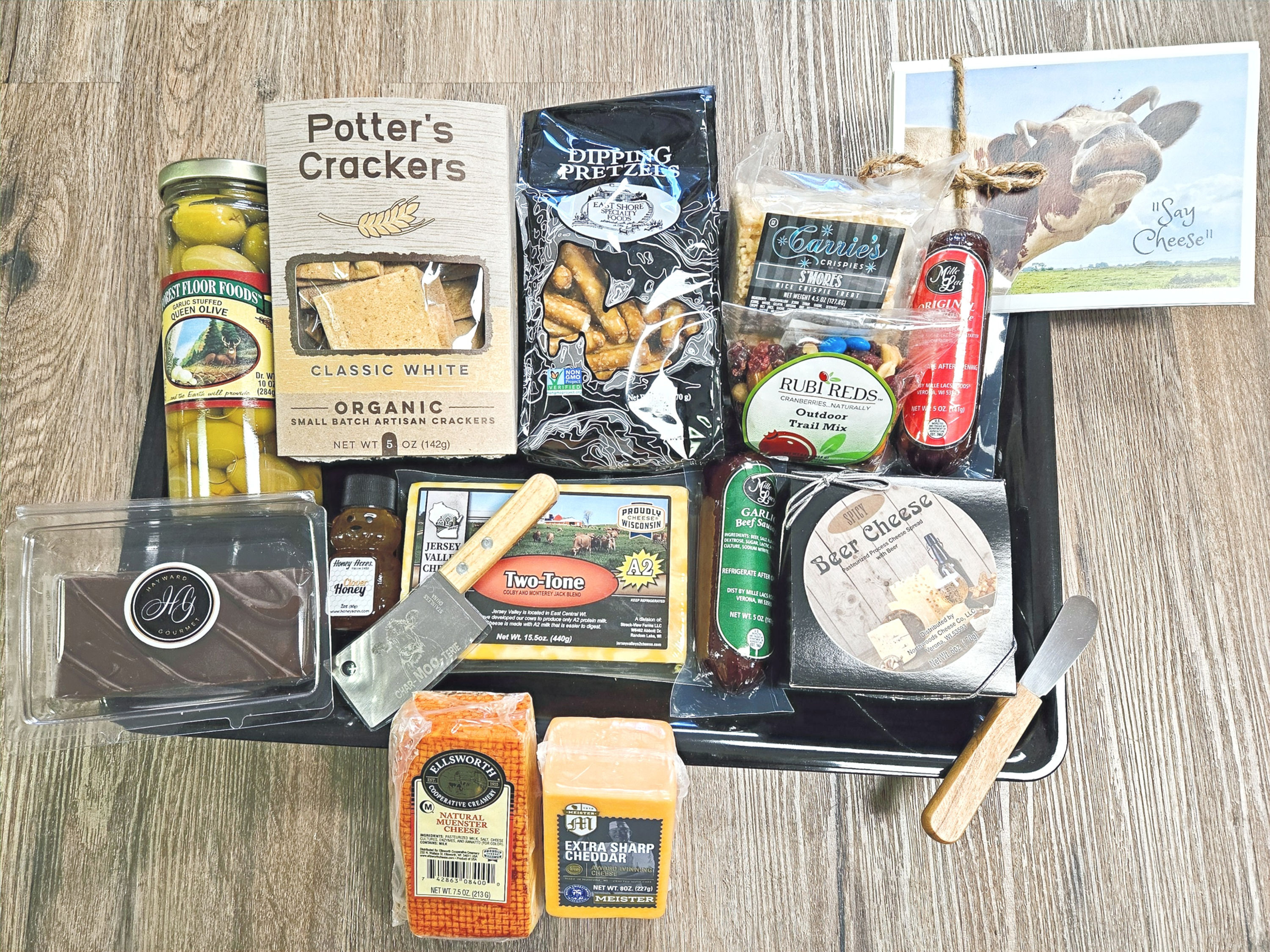 Wisconsin "Do it Yourself" Char-MOO-terie (TM) Tray *Shipping included