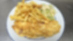 Omelette au jambon et fromage, frites