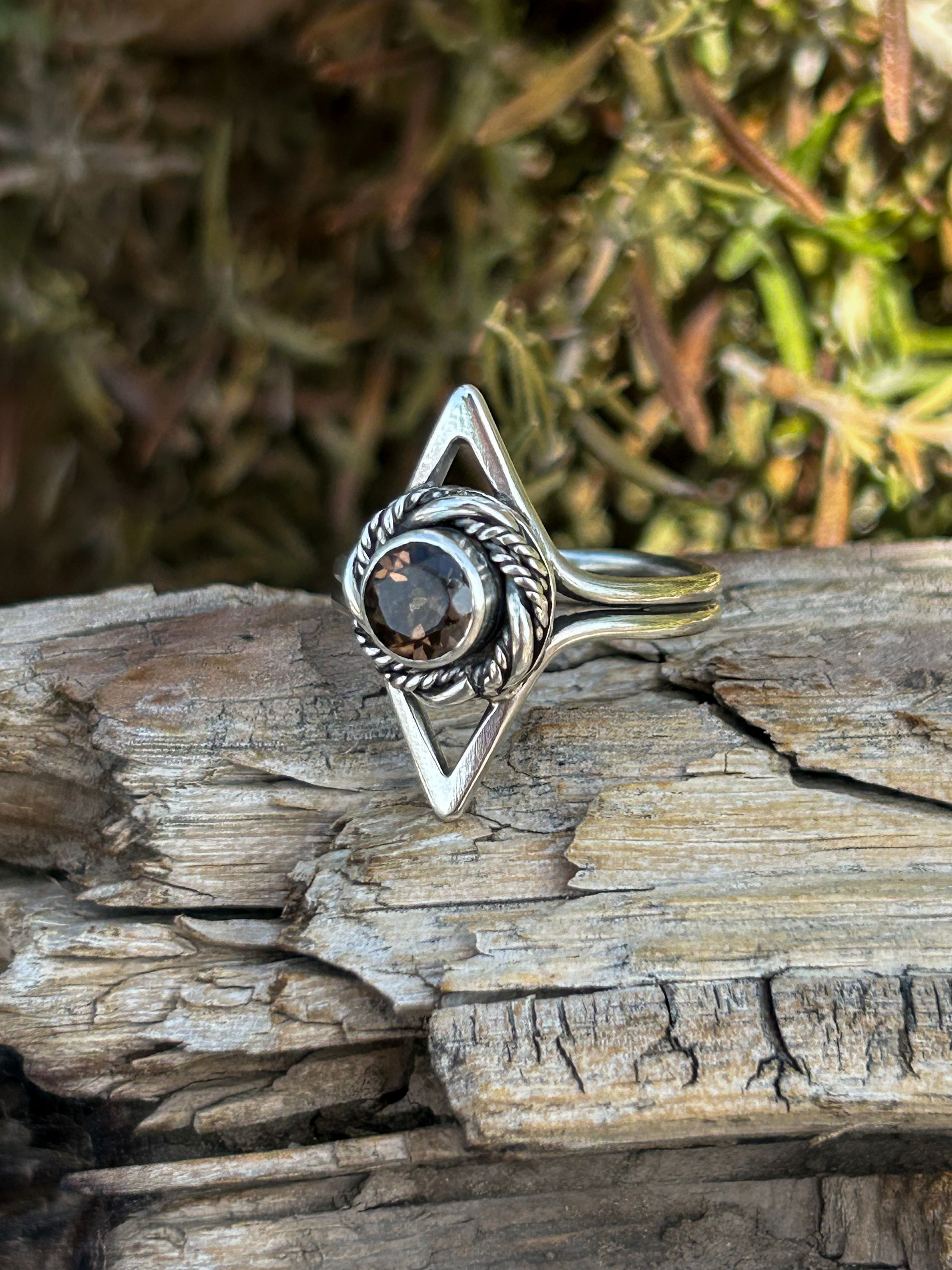 Smoky Quartz Gemstone Ring