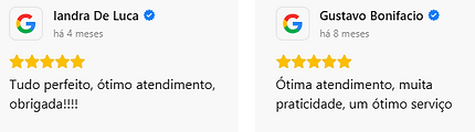 Avaliações do google