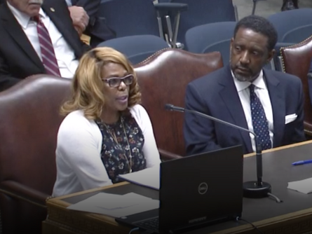 Laverne Thompson testifies in front of Louisiana House of Representatives