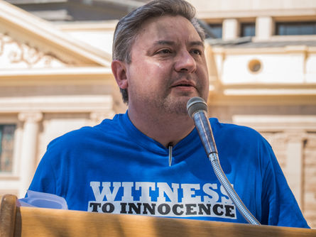 Joaquin Martinez spoke to a capital punishment class at Louisiana State University