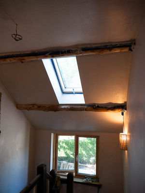 Hempcrete retrofit - Rooflight over stairs