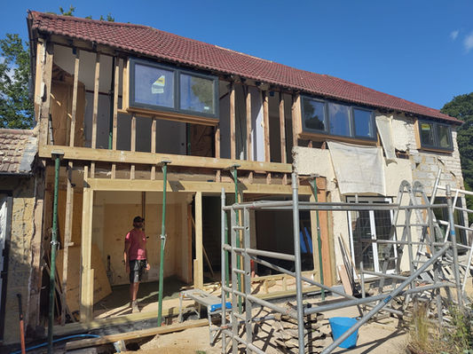 Hempcrete retrofit - Replacement timber framing