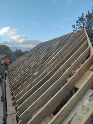 Hempcrete retrofit - Roof works