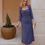 Miniatura: Vestido azul para boda, vestido invitada otoño invierno, estolas, vestido Magnolia Kobus, vestido Blanca Martin