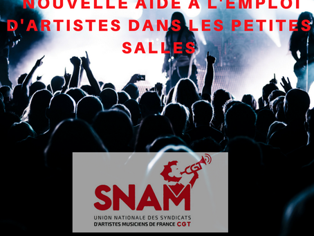 Une aide à l'emploi des artistes pour les petites structures (Café-musique, Guinguettes, etc.)