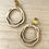 Miniature : Boucles d'oreilles en bois, design organique