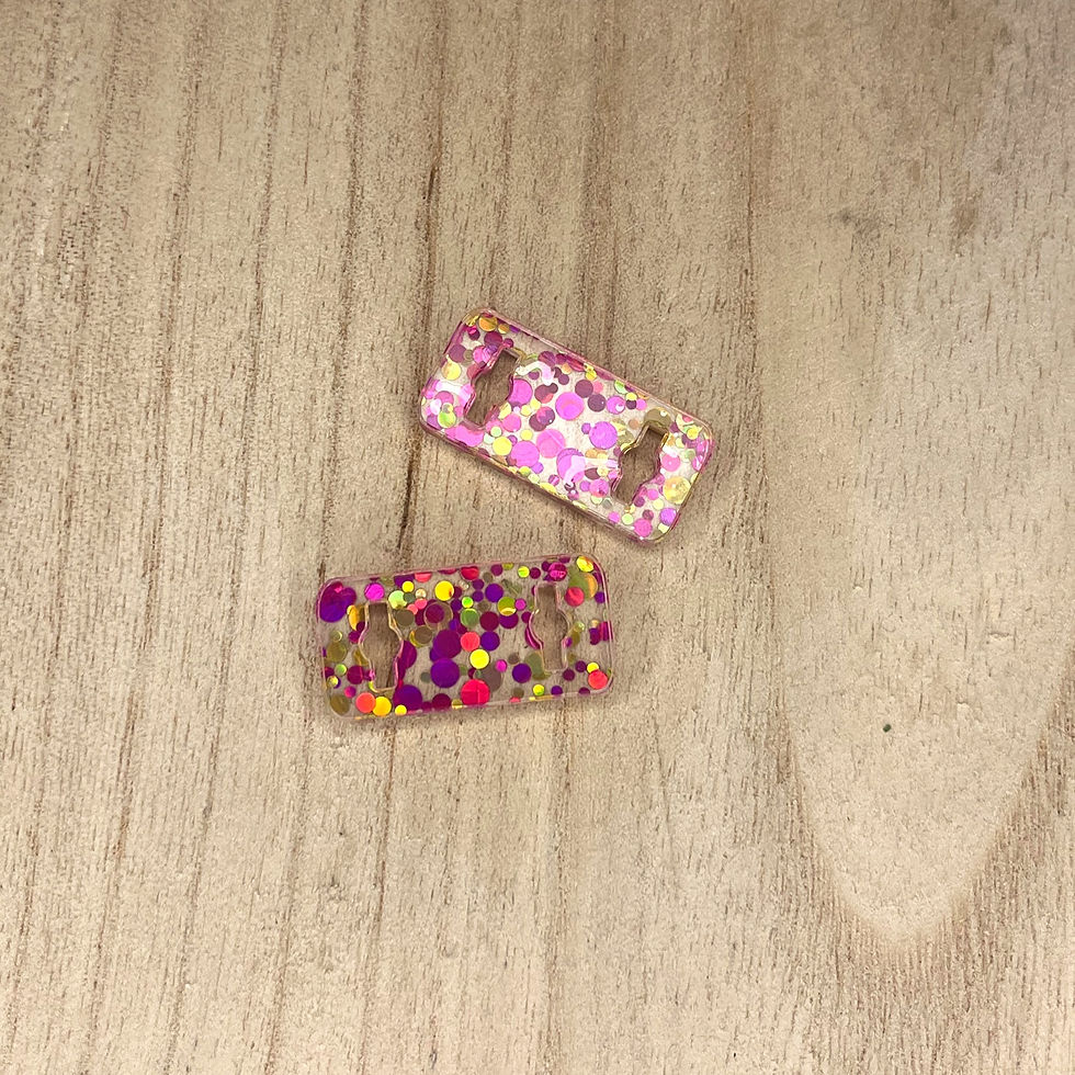 Miniature : Décor de lacet à paillettes roses