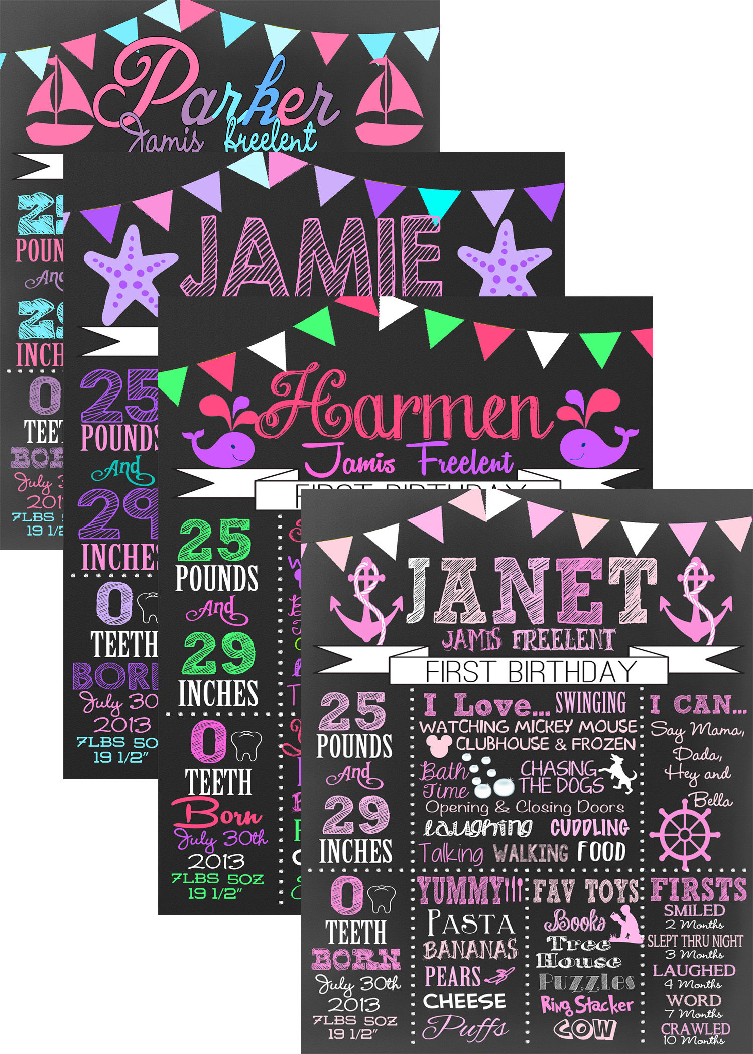 girls nautical birthday