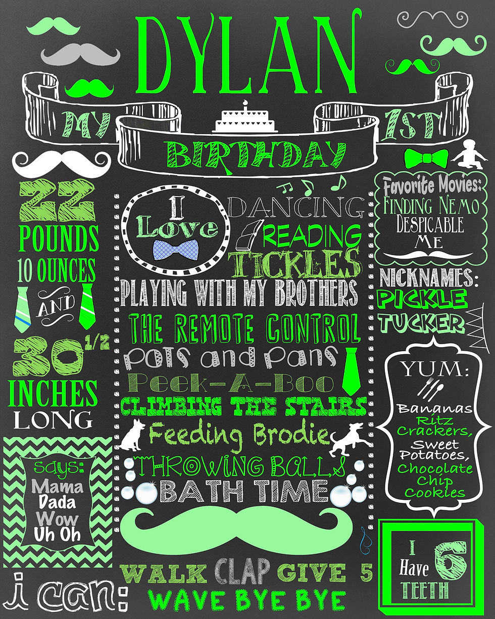 Thumbnail: Mustache birthday