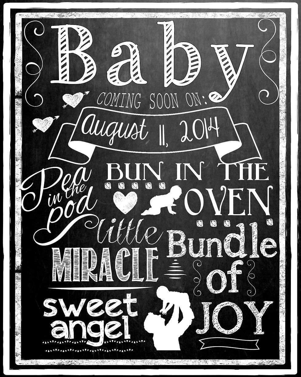 Thumbnail: Modern pregnancy announcement