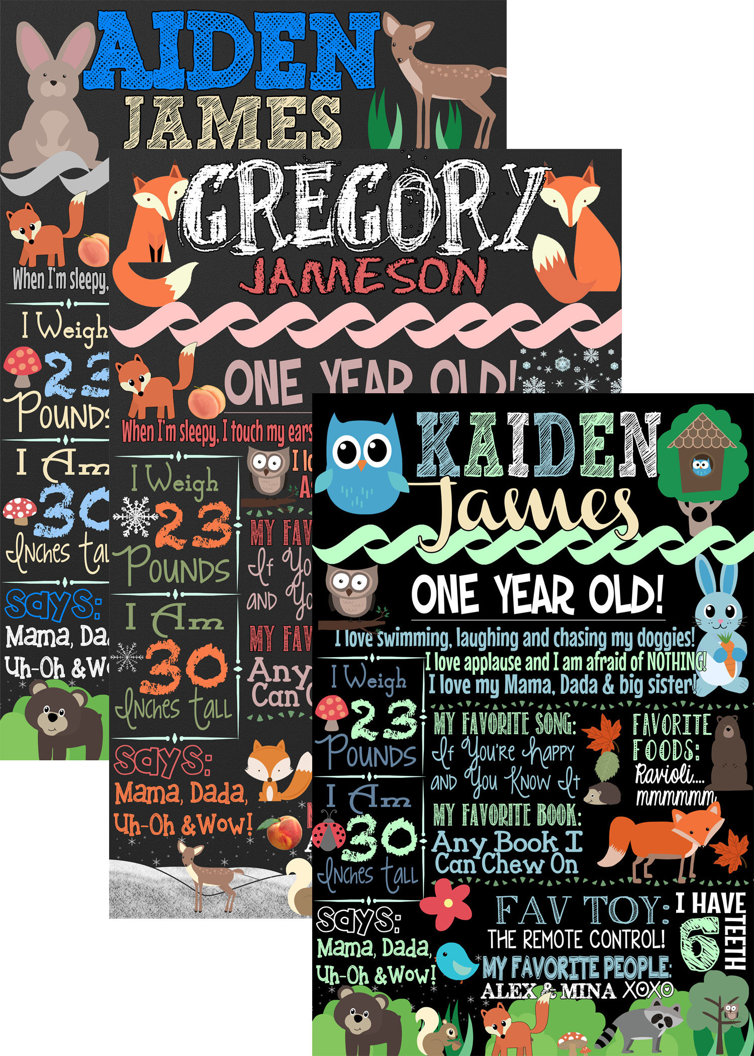 Woodland Animal Birthday