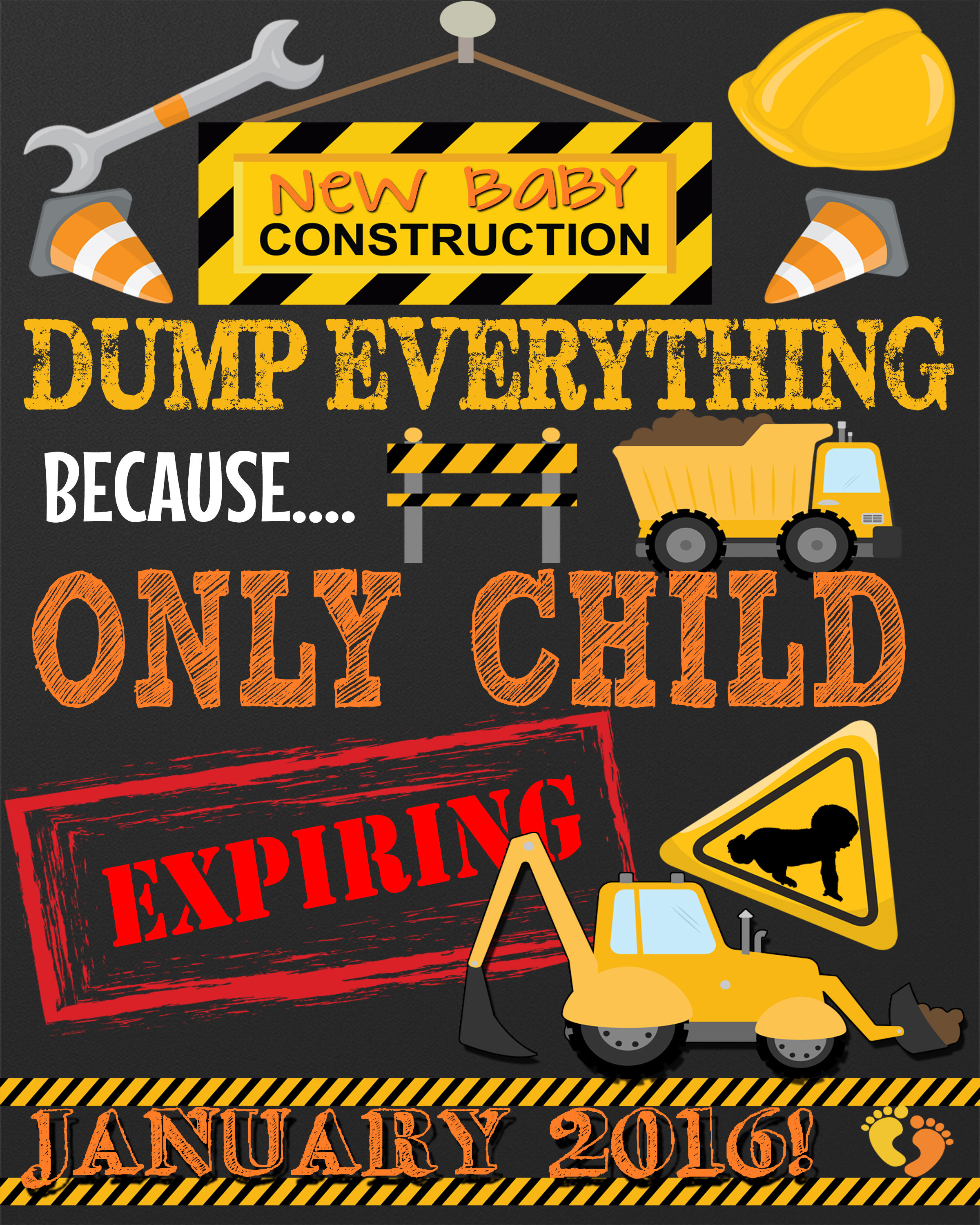 Construction Pregnancy Announce