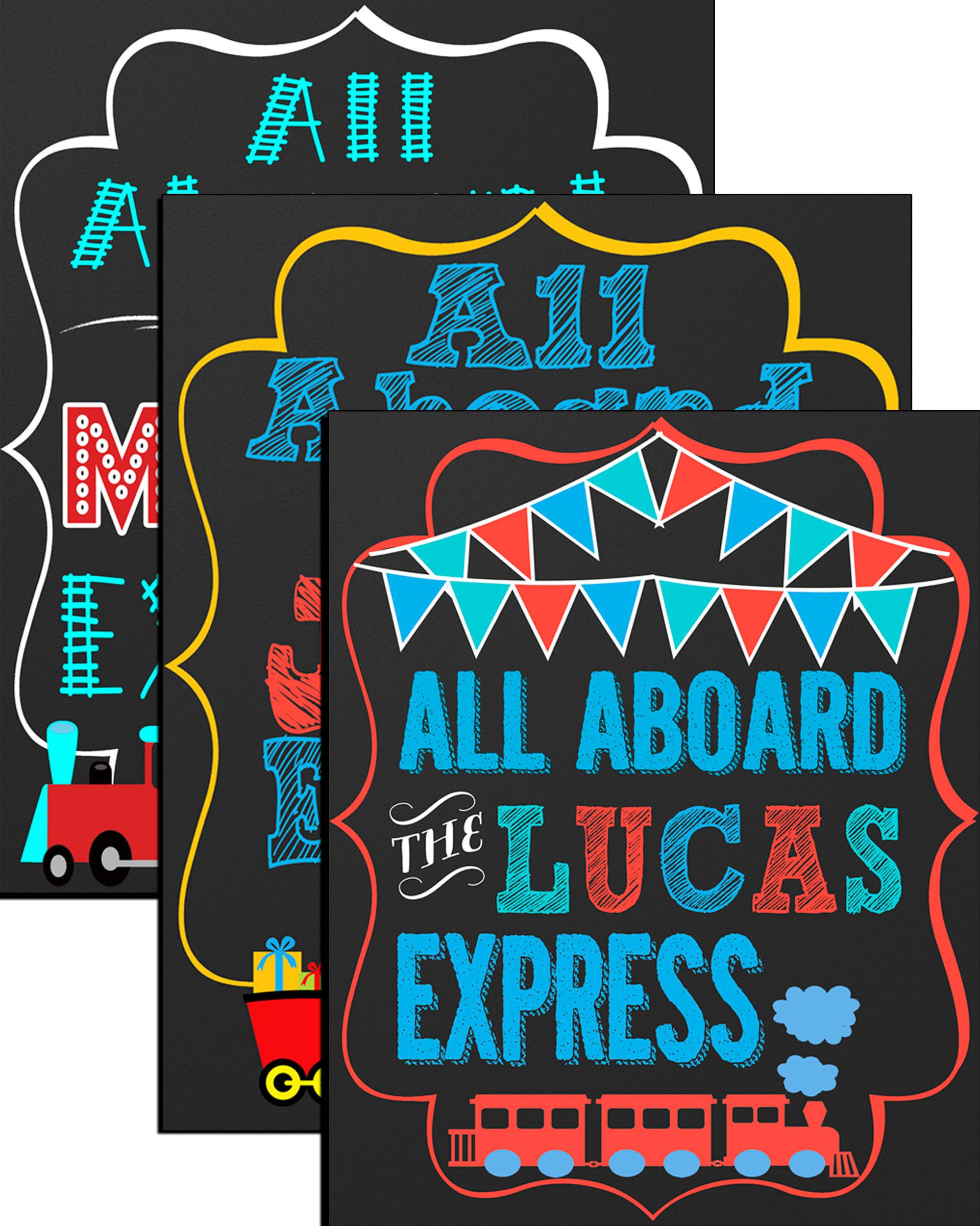 Train Birthday All Aboard