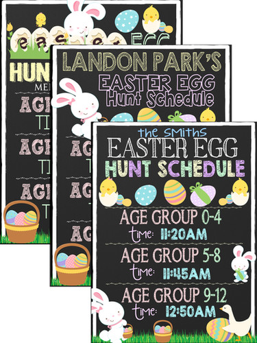 Easter Egg Hunt Schedule | customprintablesny