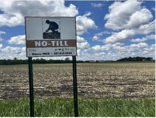 No-till sign.