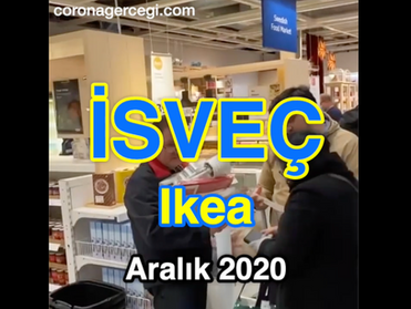 İSVEÇ - Maske YOK ! Kısıtlama YOK !