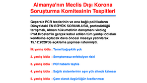 Almanya'nın Meclis Dışı Korona Soruşturma Komitesinin Tespitleri