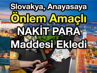 Slovakya, Anayasaya Önlem Amaçlı NAKİT PARA Maddesi Ekledi