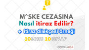 ANAYASAMIZA AYKIRI Maske Cezasına İtiraz Dilekçesi