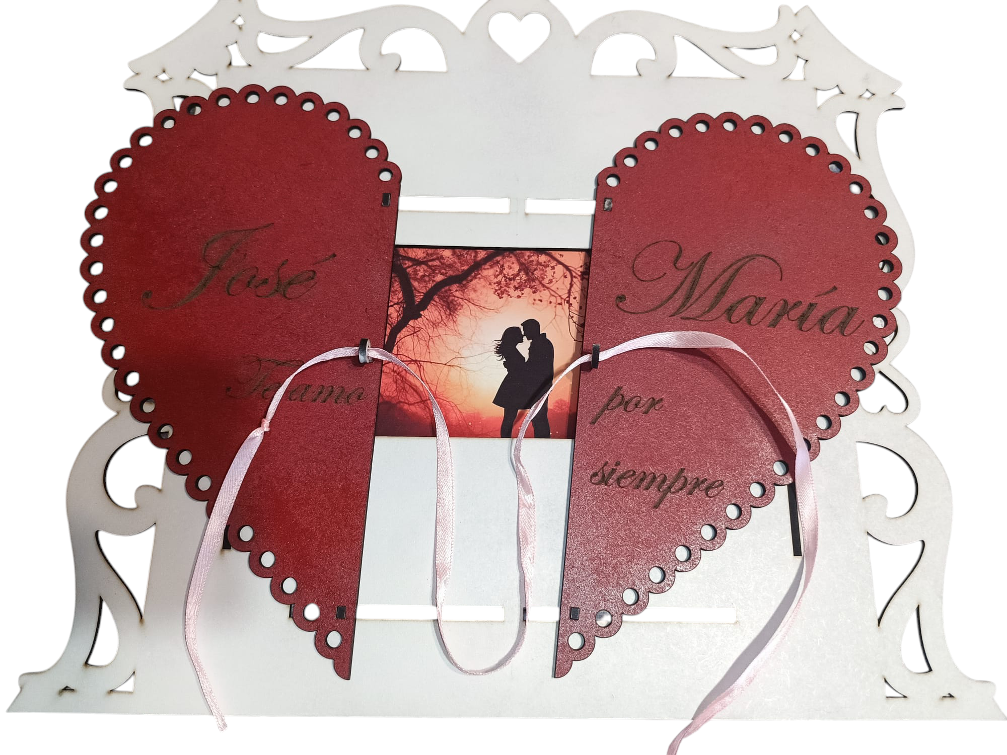Porta retrato para pareja personalizable