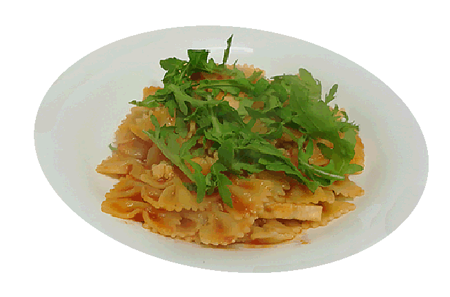 Farfalle spada e rucola