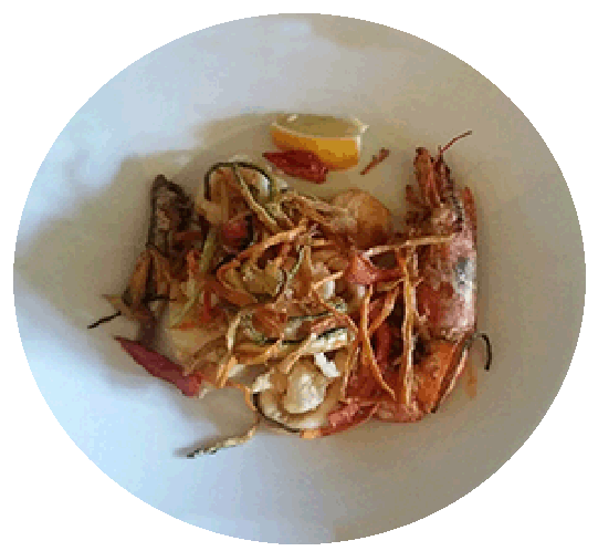 fritto di pesce e julienne di verdure.gi
