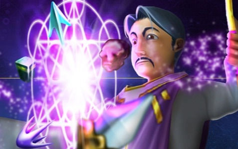 Mago lançando magia púrpura, LojaVirtualPT