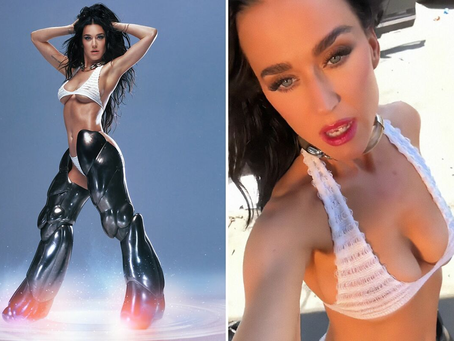 Katy Perry Shares Busty Photos to Promote New Single Woman's World... After She Was Slammed for Dr. Luke Collaboration