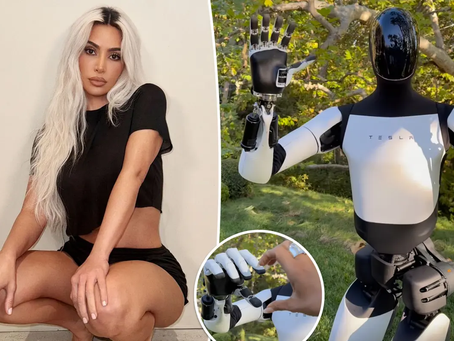 Kim Kardashian Accused Of Being A Trump Supporter After Showing Off Tesla Robot