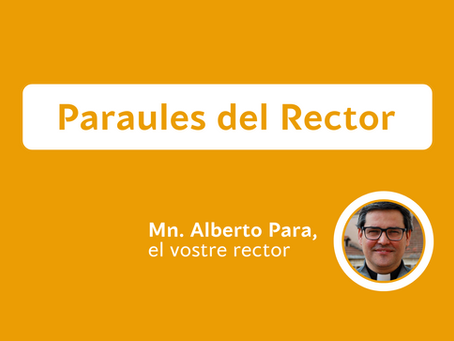 Paraules del Rector: Gràcies per aquests tres anys
