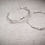 Thumbnail: Silver Willow twig hoop earrings 