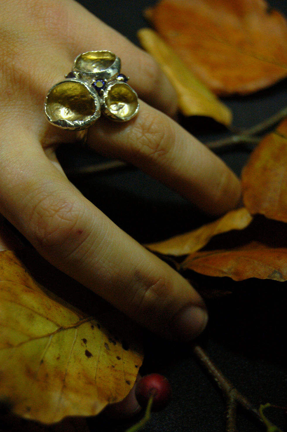Thumbnail: Mushroom Cluster Statement Ring