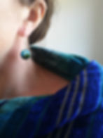 Thumbnail: Day to Night Cloisonne enamel earrings 