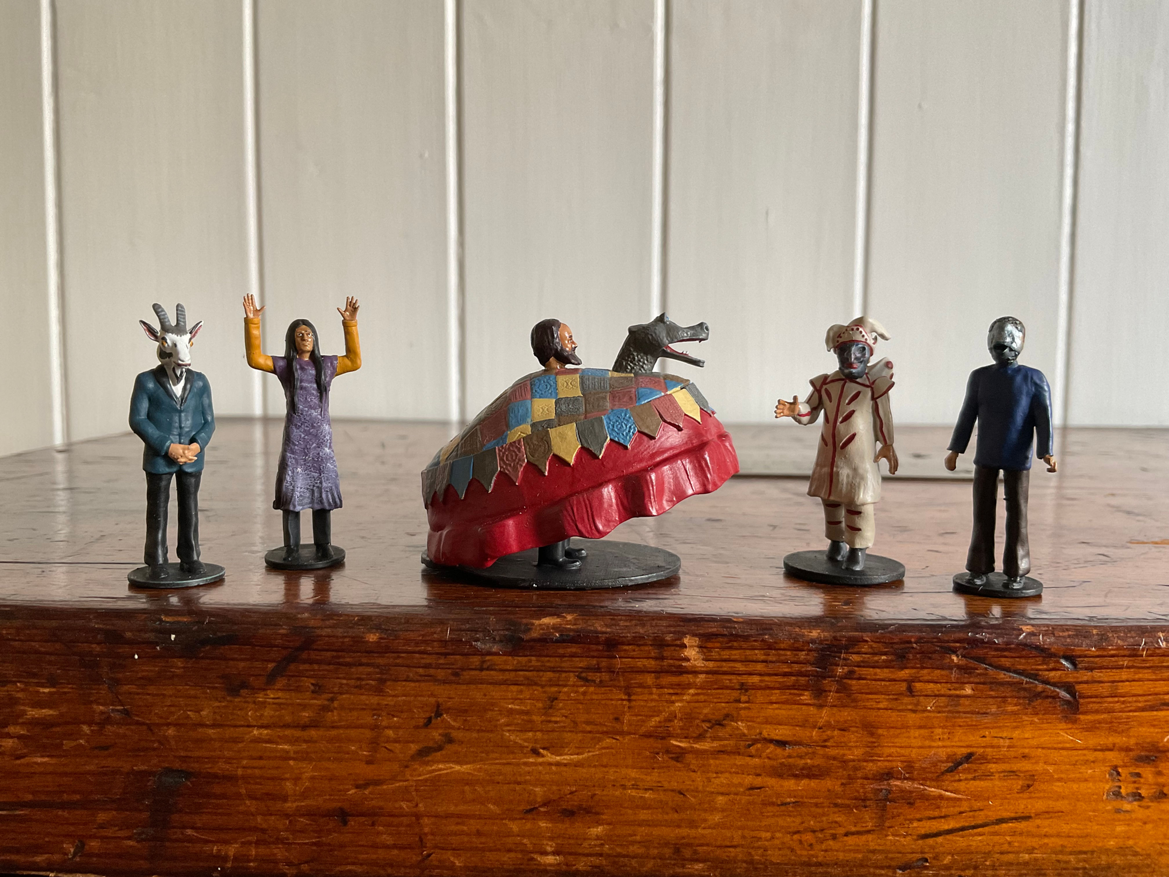 Wicker Man Style Pagan Procession Lord Summerisle And Masked Villagers Miniatures