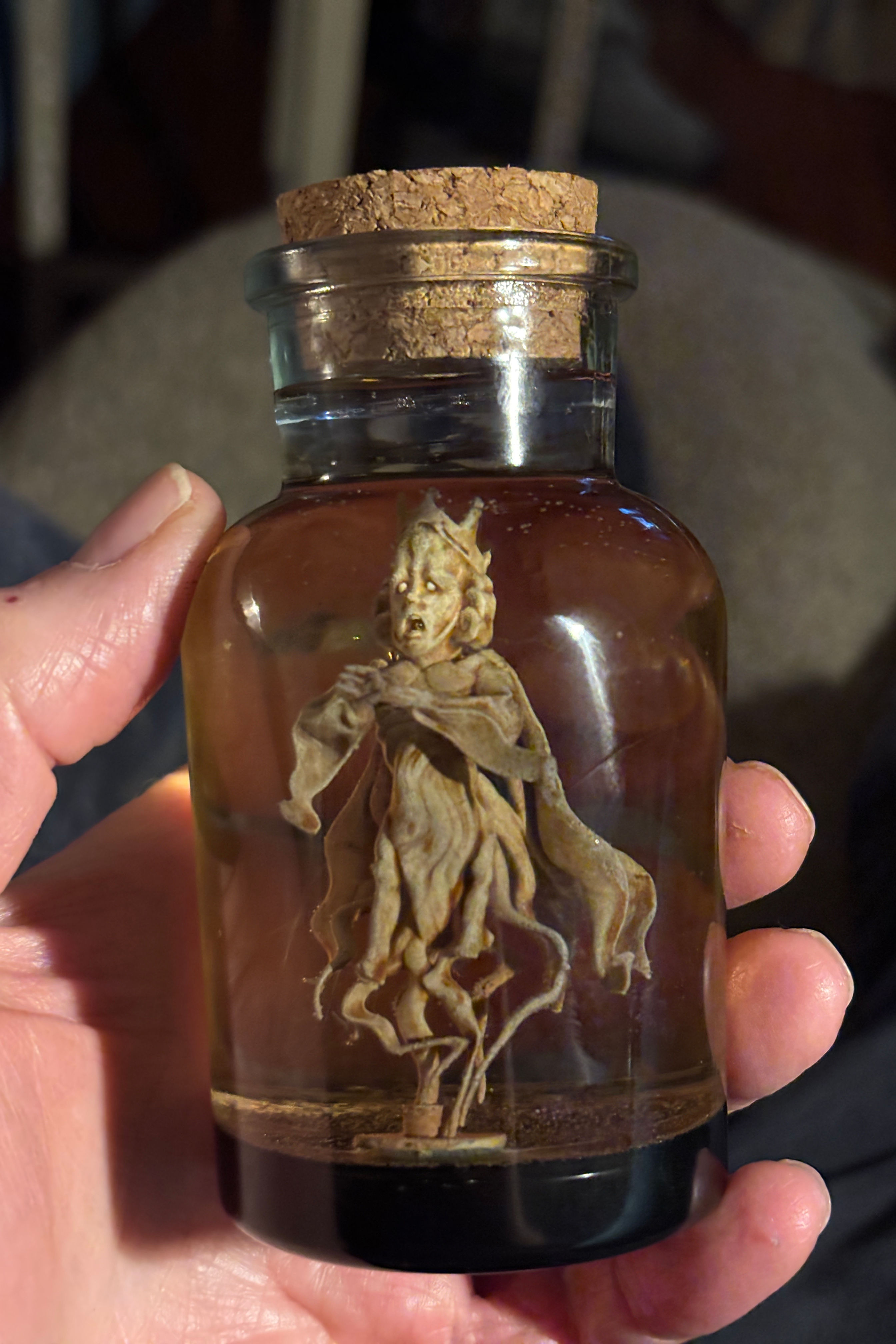 Tiny Prophets KING Homunculus Model In Clear Resin Filled Jar