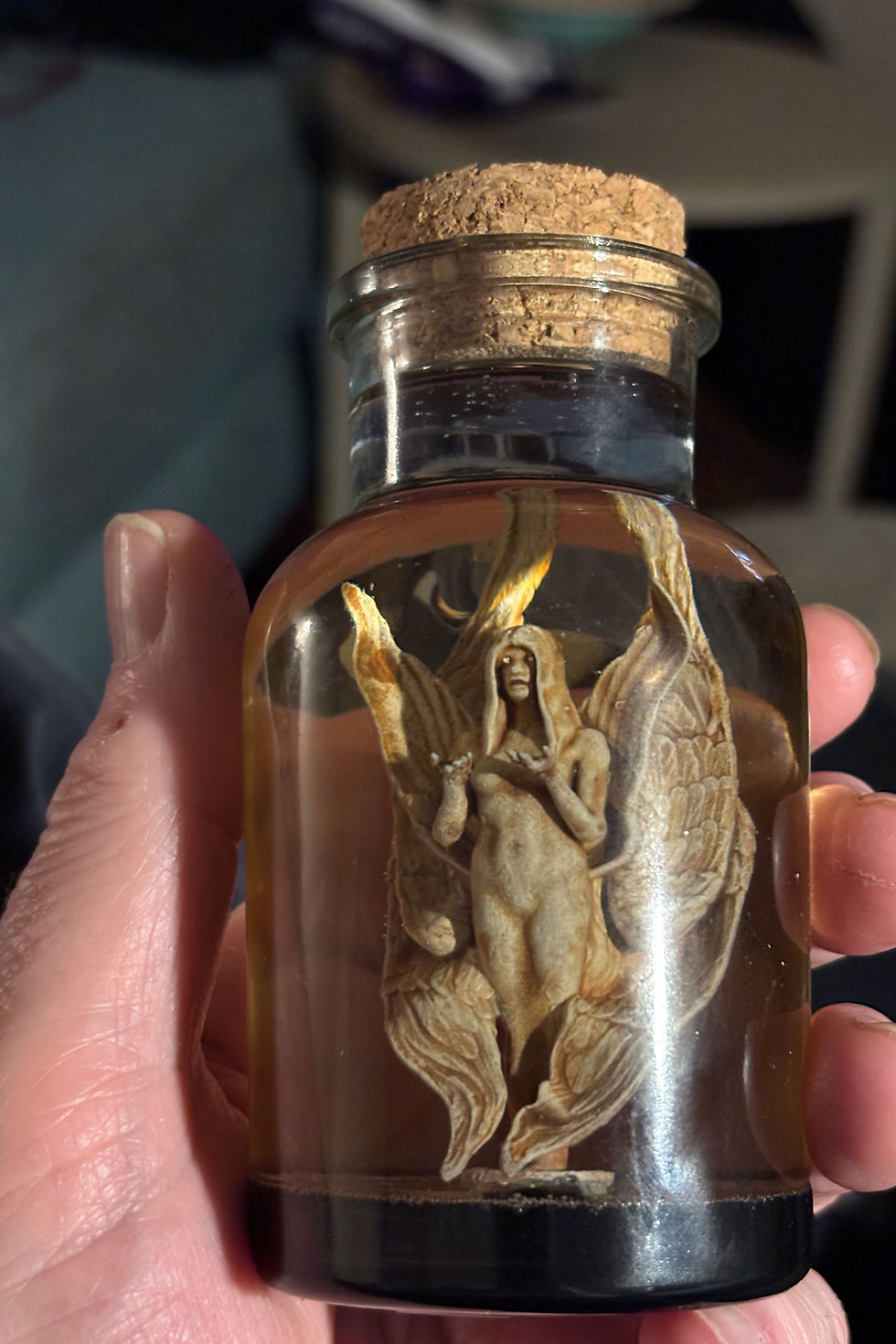 Thumbnail: Tiny Prophets SET - KING, QUEEN and SERAPH Homunculi Models In Resin Filled Jars