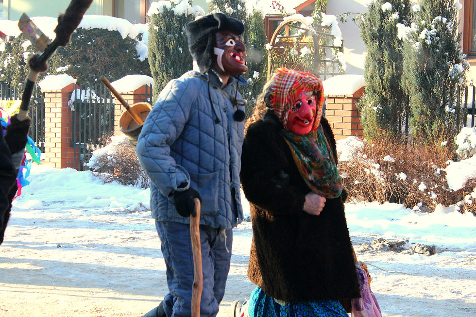 dziad i baba, kultura ludowa, ludowy karnawał, dziady noworoczne