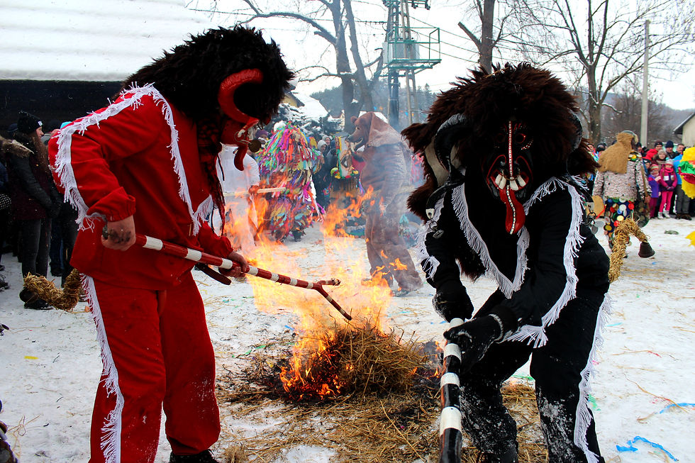 diabeł w kulturze ludowej, symbolika diabła, Żywieckie gody, ludowy karnawał, dziady, diabły,