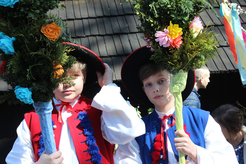 Palmy wielkanocne - zielona gałązka, niedziela palmowa, gilowice, Wielkanoc, palmy wielkanocne, polskie zwyczaje wielkanocne, turystyka, kulturowa