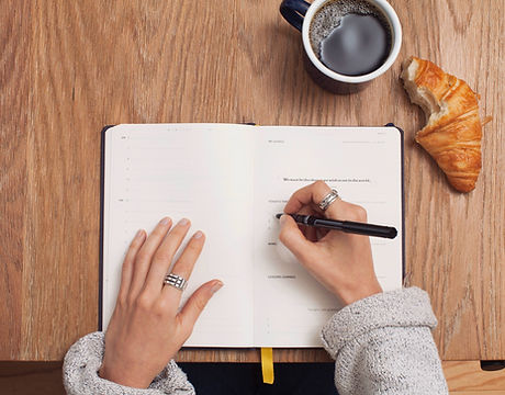 my happy place - writing by hand