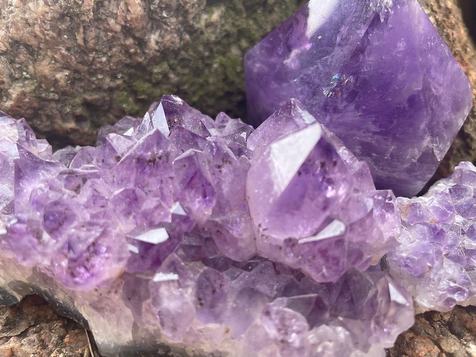 Amethyst crystals