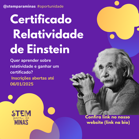 O curso “A Relatividade de Einstein”