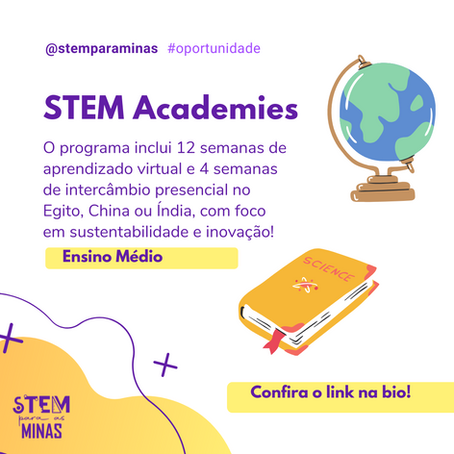 STEM Academies - Estude fora! Para Ensino Médio